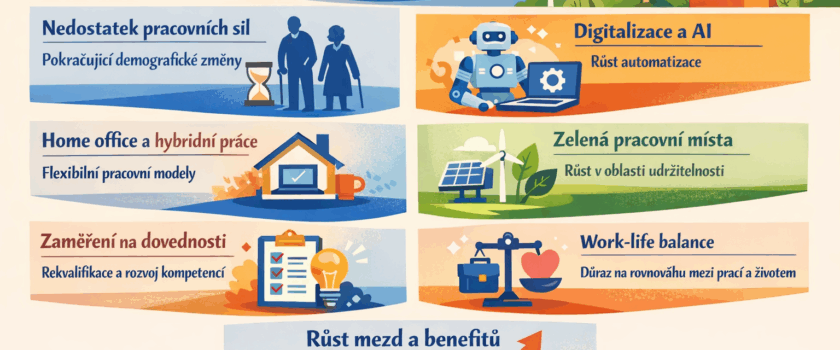 Trendy na trhu práce v ČR: co sledovat v roce 2026