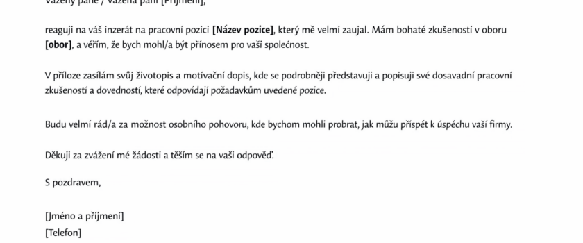 Jak odpovědět na inzerát, aby ti skutečně odpověděli